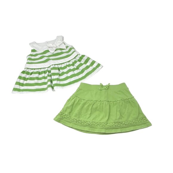 Baby Girl's - 1 Dress, 2 Skirts, and 2‎ Shirts/Tops - Size 12-18 Month - Picture 4 of 11